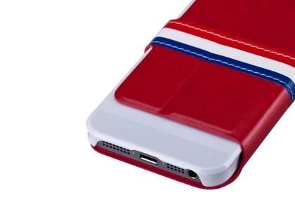 Momax French Style Flip View Case for iPhone SE(1st Gen)/5s/5 - Red