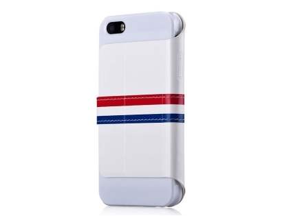 Momax French Style Flip View Case for iPhone SE(1st Gen)/5s/5 - Pearl White