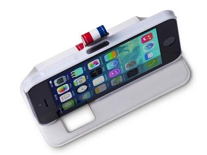 Momax French Style Flip View Case for iPhone SE(1st Gen)/5s/5 - Pearl White
