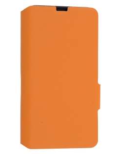 Slim Genuine Leather Portfolio Case for Nokia Lumia 635/636/630 - Orange