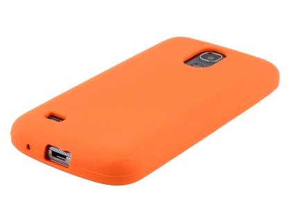 Silicone Case for Samsung I9195T Galaxy S4 mini - Orange