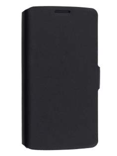 Slim Genuine Leather Portfolio Case for LG G3 - Black