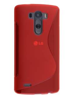 Wave Case for LG G3 - Frosted Red/Red Soft Cover