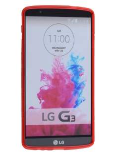Wave Case for LG G3 - Frosted Red/Red