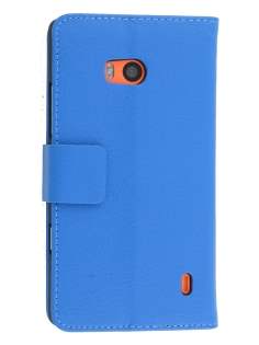 Nokia Lumia 930 Slim Synthetic Leather Wallet Case with Stand - Blue Nokia Lumia 930 Slim Synthetic Leather Wallet Case with Stand - Blue