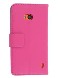 Nokia Lumia 930 Slim Synthetic Leather Wallet Case with Stand - Pink Nokia Lumia 930 Slim Synthetic Leather Wallet Case with Stand - Pink