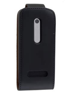 Synthetic Leather Flip Case for Nokia 301 - Black Synthetic Leather Flip Case for Nokia 301 - Black