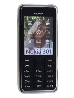 Wave Case for Nokia 301 - Frosted Clear/Clear