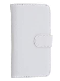 Synthetic Leather Wallet Case with Stand for LG G3 - Pearl White
