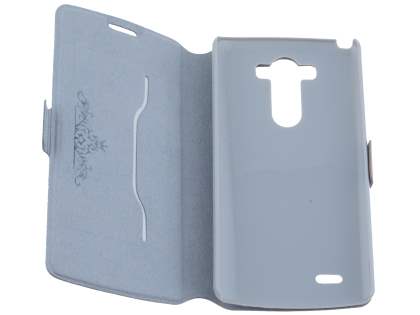 Slim Genuine Leather Portfolio Case for LG G3 - Orange