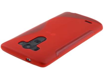 Wave Case for LG G3 - Frosted Red/Red