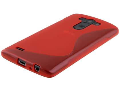 Wave Case for LG G3 - Frosted Red/Red