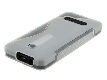 Wave Case for Nokia 301 - Frosted Clear/Clear