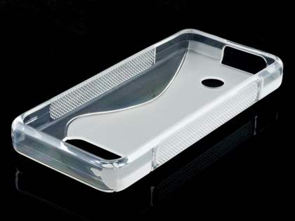 Wave Case for Nokia 301 - Frosted Clear/Clear