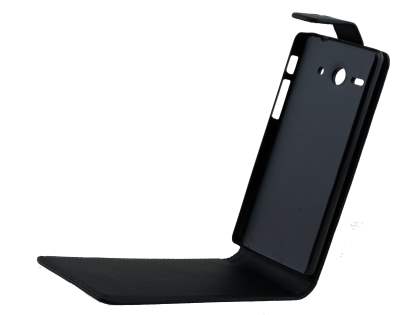 Huawei Ascend Y530 Synthetic Leather Flip Case - Black