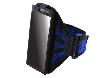Universal Sports Armband for Phones - Black/Navy Blue Sports Arm Band