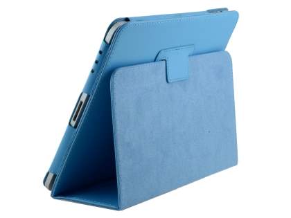 Synthetic Leather Flip Case with Fold-Back Stand for iPad 1st Gen - Sky Blue