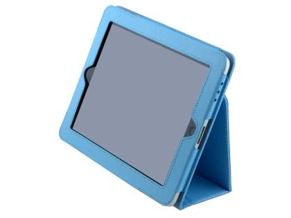 Synthetic Leather Flip Case with Fold-Back Stand for iPad 1st Gen - Sky Blue