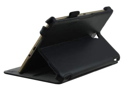 Synthetic Leather Flip Case with Multi-Angle Tilt Stand for Samsung Galaxy Tab S 8.4 - Classic Black Synthetic Leather Flip Case with Multi-Angle Tilt Stand for Samsung Galaxy Tab S 8.4 - Classic Black