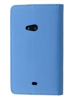 Genuine Leather Wallet Case with Stand for Nokia Lumia 625 - Sky Blue Genuine Leather Wallet Case with Stand for Nokia Lumia 625 - Sky Blue