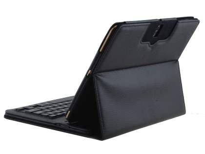 Synthetic Leather Bluetooth Keyboard Case for Samsung Galaxy Tab S 10.5 - Black