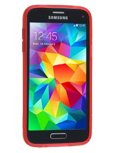 Wave Case for Samsung Galaxy S5 mini - Frosted Red/Red