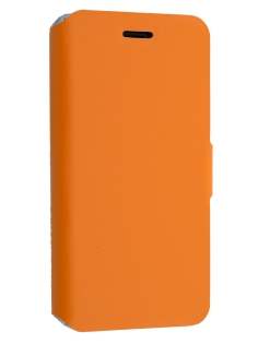 Slim Genuine Leather Portfolio Case with Stand for iPhone 6s/6 - Orange