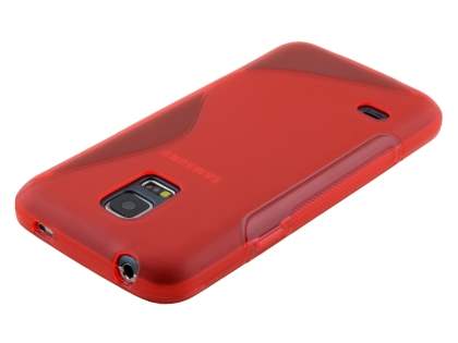 Wave Case for Samsung Galaxy S5 mini - Frosted Red/Red