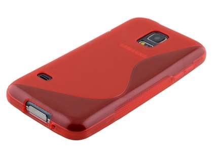 Wave Case for Samsung Galaxy S5 mini - Frosted Red/Red