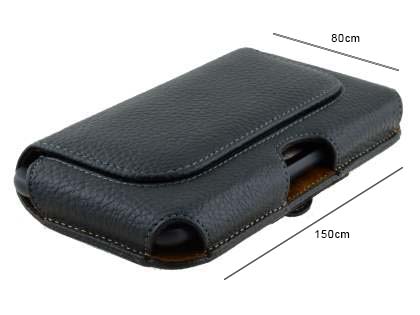 Textured Synthetic Leather Belt Pouch - Mobile Only
