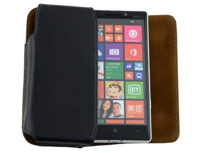 Extra-tough Genuine Leather ShineColours belt pouch for Nokia Lumia 930