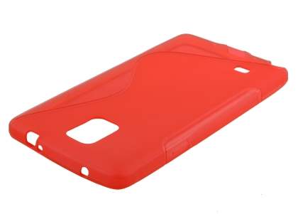 Wave Case for Samsung Galaxy Note 4 - Frosted Red/Red