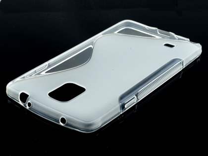 Wave Case for Samsung Galaxy Note 4 - Frosted Clear/Clear