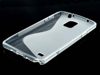 Wave Case for Samsung Galaxy Note 4 - Frosted Clear/Clear