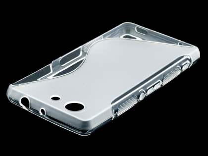Wave Case for Sony Xperia Z3 Compact - Frosted Clear/Clear Soft Cover