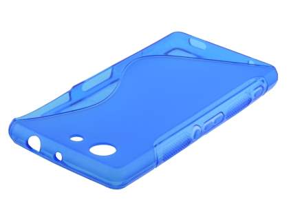 Wave Case for Sony Xperia Z3 Compact - Frosted Blue/Blue Soft Cover