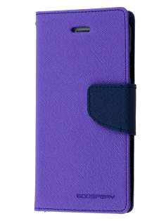 Mercury Goospery Colour Fancy Diary Case with Stand for iPhone 6s/6 - Purple/Navy