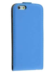 Slim Genuine Leather Flip Case for iPhone 6s/6 - Sky Blue Slim Genuine Leather Flip Case for iPhone 6s/6 - Sky Blue