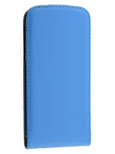 Slim Genuine Leather Flip Case for iPhone 6s/6 - Sky Blue