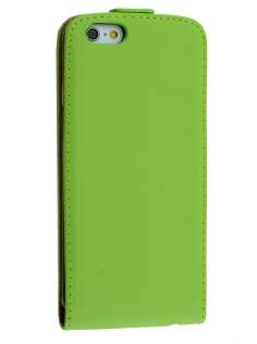 Slim Genuine Leather Flip Case for iPhone 6s Plus/6 Plus - Lime Slim Genuine Leather Flip Case for iPhone 6s Plus/6 Plus - Lime