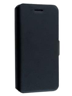 Slim Genuine Leather Portfolio Case with Stand for iPhone 6s Plus/6 Plus - Classic Black