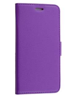Synthetic Leather Wallet Case with Stand for iPhone 6s Plus/6 Plus - Purple