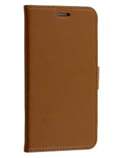 Synthetic Leather Wallet Case with Stand for iPhone 6s Plus/6 Plus - Brown