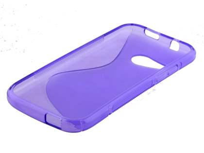 Wave Case for HTC One mini 2 - Frosted Purple/Purple