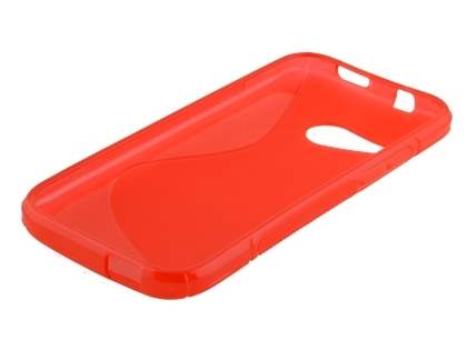 Wave Case for HTC One mini 2 - Frosted Red/Red