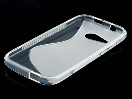 Wave Case for HTC One mini 2 - Frosted Clear/Clear