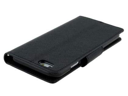 Mercury Goospery Colour Fancy Diary Case with Stand for iPhone 6s Plus/6 Plus - Classic Black