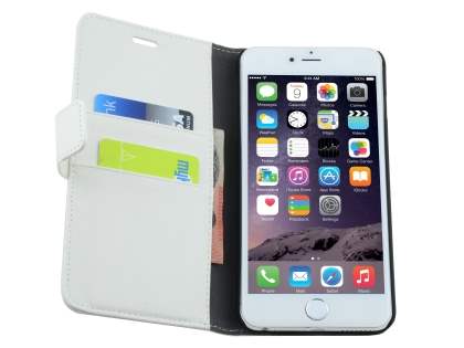 Synthetic Leather Wallet Case with Stand for iPhone 6s/6 - Pearl White