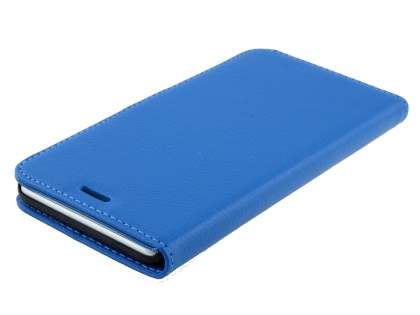 Synthetic Leather Wallet Case with Stand for iPhone 6s Plus/6 Plus - Blue