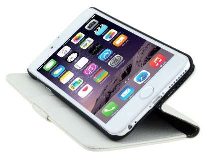 Synthetic Leather Wallet Case with Stand for iPhone 6s/6 - Pearl White